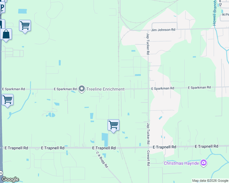 map of restaurants, bars, coffee shops, grocery stores, and more near 1005 East Sparkman Road in Plant City