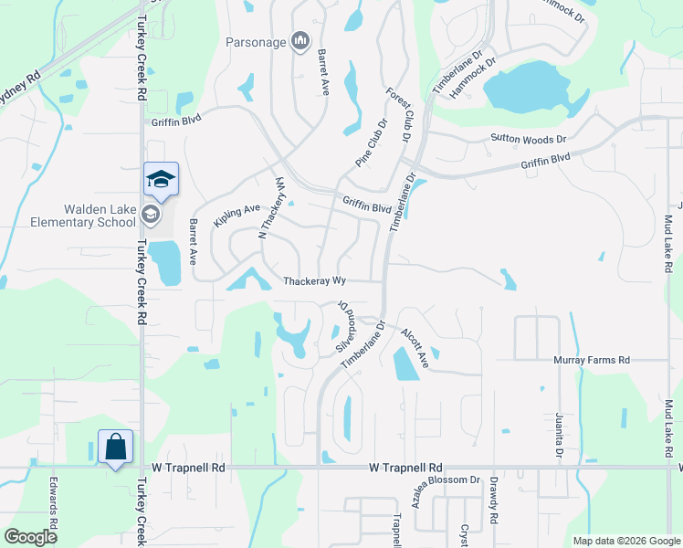 map of restaurants, bars, coffee shops, grocery stores, and more near 4012 Thackery Way in Plant City