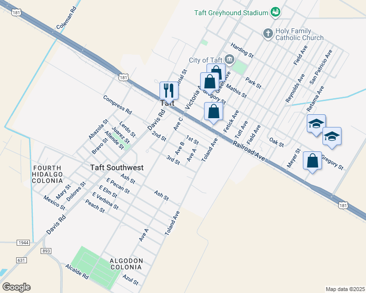 502 2nd Street, Taft TX Walk Score