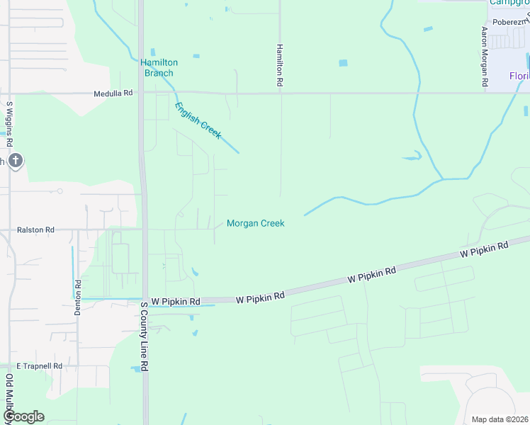map of restaurants, bars, coffee shops, grocery stores, and more near 4925 Hamilton Road in Lakeland