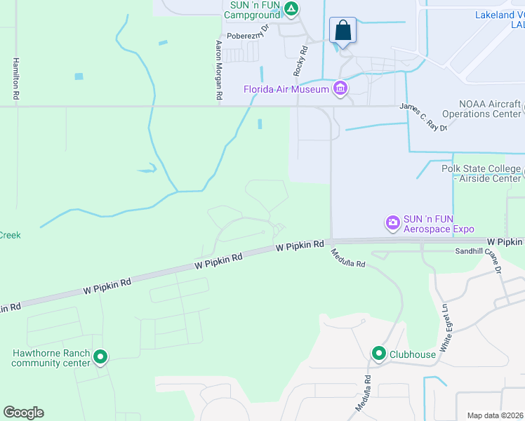 map of restaurants, bars, coffee shops, grocery stores, and more near 4770 Lathloa Loop in Lakeland