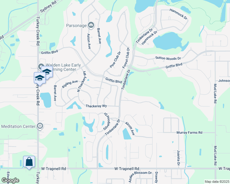 map of restaurants, bars, coffee shops, grocery stores, and more near 3205 Concord Way in Plant City
