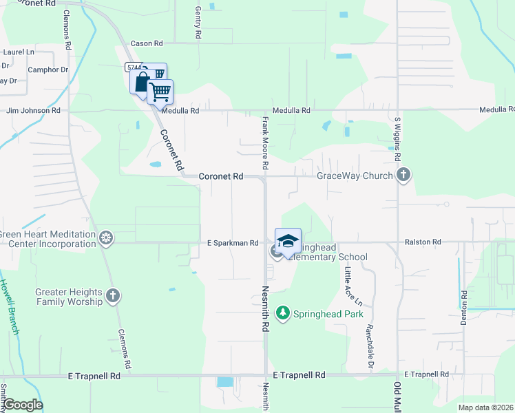 map of restaurants, bars, coffee shops, grocery stores, and more near 5301 Coronet Road in Plant City