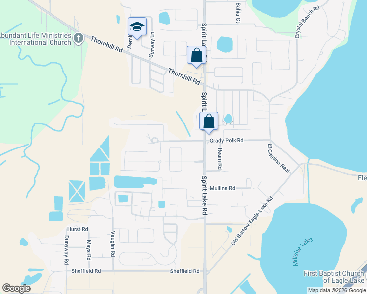 map of restaurants, bars, coffee shops, grocery stores, and more near 4516 Magnolia Preserve Lane in Winter Haven
