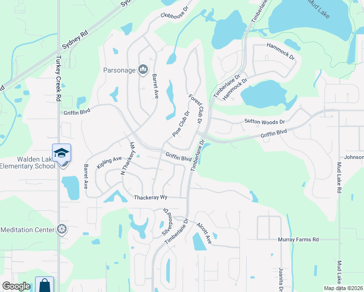 map of restaurants, bars, coffee shops, grocery stores, and more near 3007 Forest Club Drive in Plant City