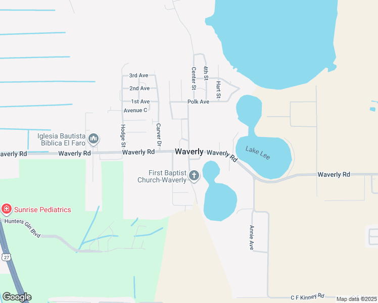 map of restaurants, bars, coffee shops, grocery stores, and more near in Waverly