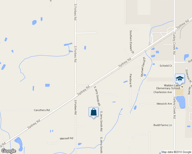 map of restaurants, bars, coffee shops, grocery stores, and more near 5022 Sydney Road in Plant City