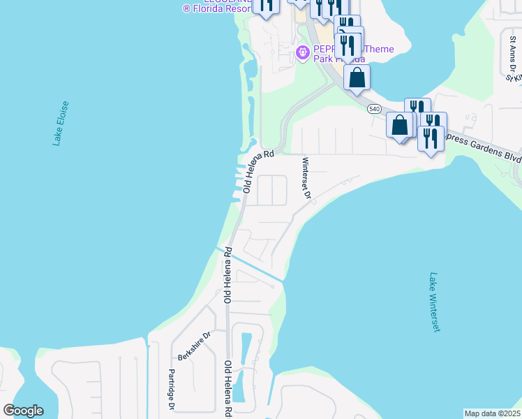 map of restaurants, bars, coffee shops, grocery stores, and more near 1959 Eloise Cove Drive in Winter Haven