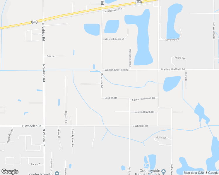 map of restaurants, bars, coffee shops, grocery stores, and more near 2333 McIntosh Road in Dover