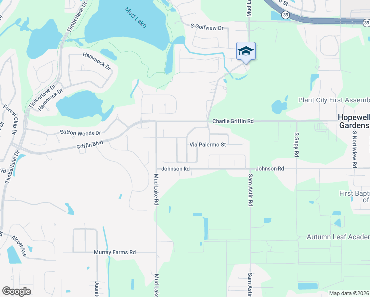 map of restaurants, bars, coffee shops, grocery stores, and more near 3023 Via Siena Street in Plant City