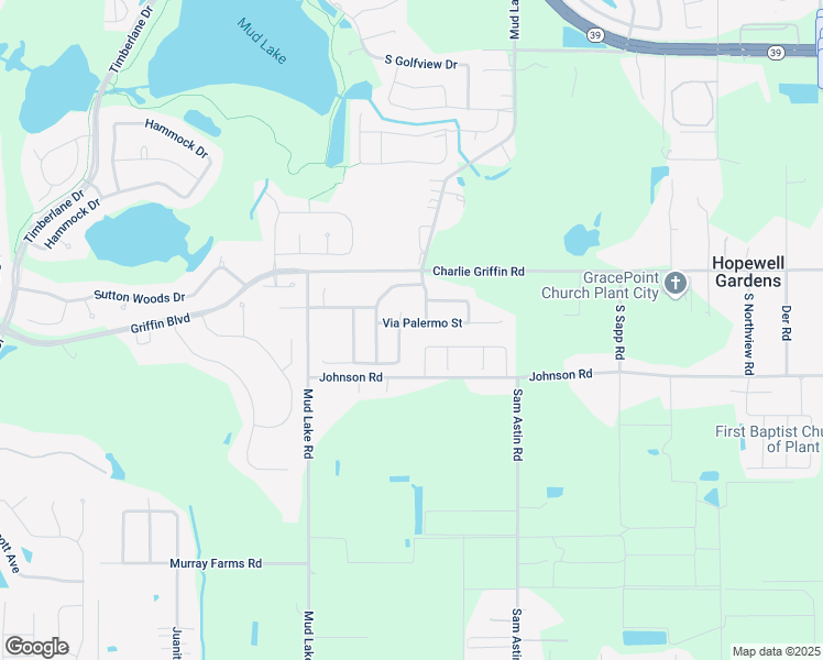 map of restaurants, bars, coffee shops, grocery stores, and more near 1905 Via Palermo Street in Plant City