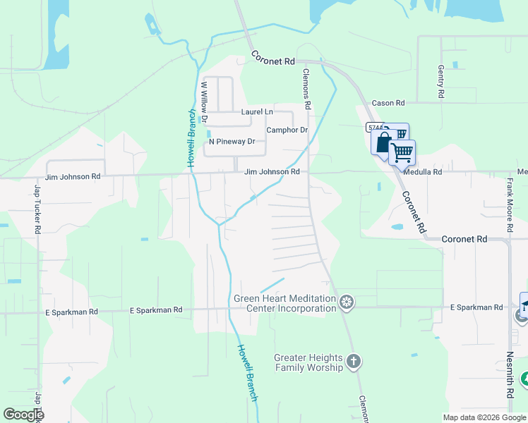 map of restaurants, bars, coffee shops, grocery stores, and more near 2204 Moonstone Lane in Plant City
