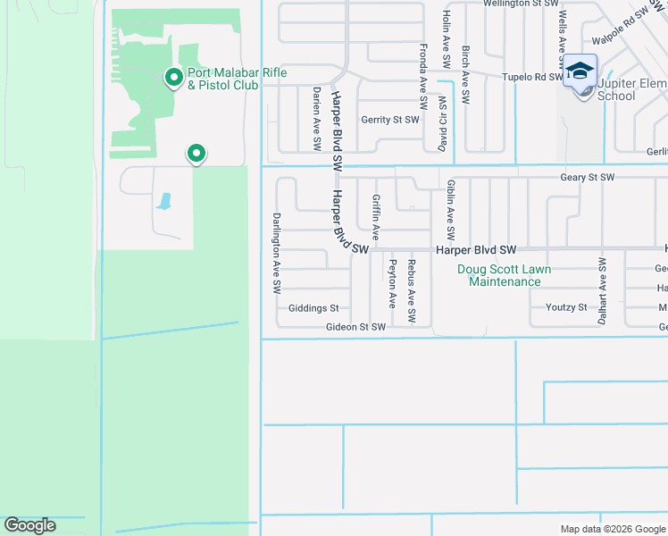 map of restaurants, bars, coffee shops, grocery stores, and more near in Palm Bay
