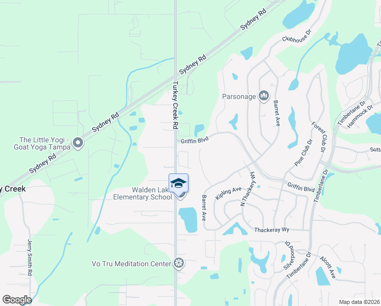 map of restaurants, bars, coffee shops, grocery stores, and more near 3133 Emerson Place in Plant City