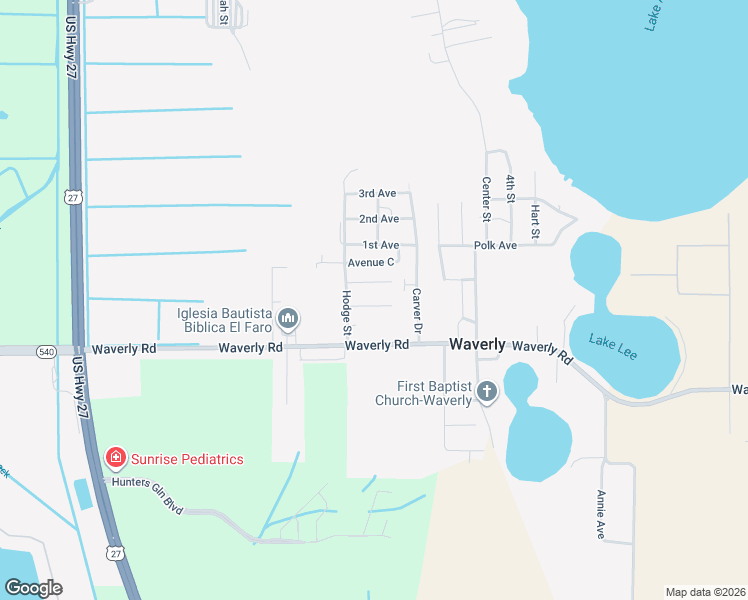 map of restaurants, bars, coffee shops, grocery stores, and more near 371 Avenue B in Waverly