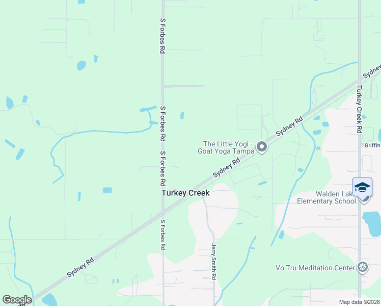 map of restaurants, bars, coffee shops, grocery stores, and more near 5020 Sydney Road in Plant City