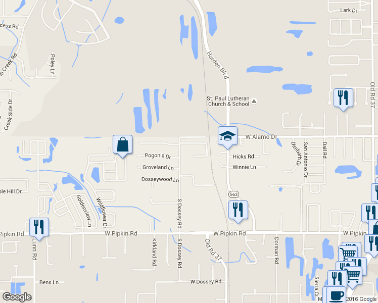 map of restaurants, bars, coffee shops, grocery stores, and more near 1008 Meadowood Point Road in Lakeland