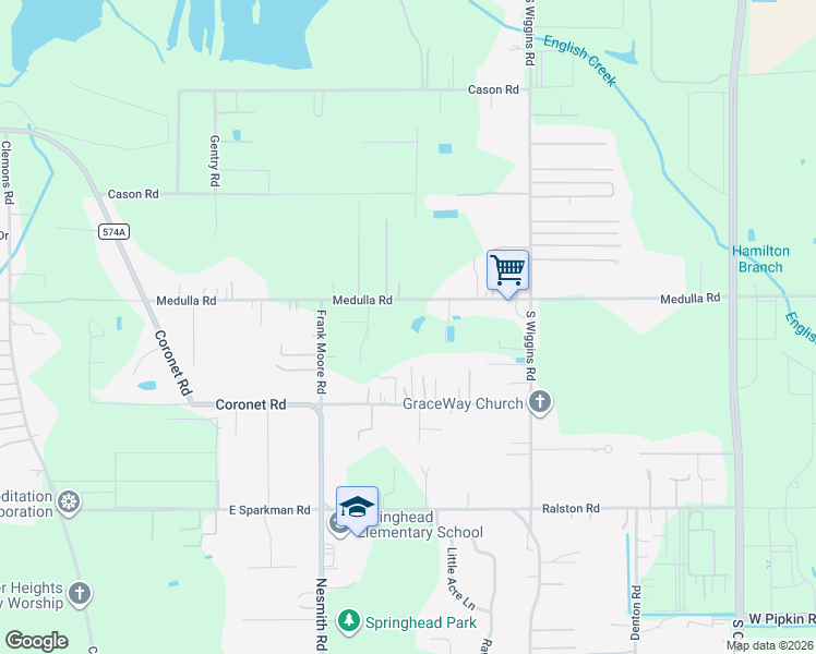 map of restaurants, bars, coffee shops, grocery stores, and more near 3105 Medulla Road in Plant City