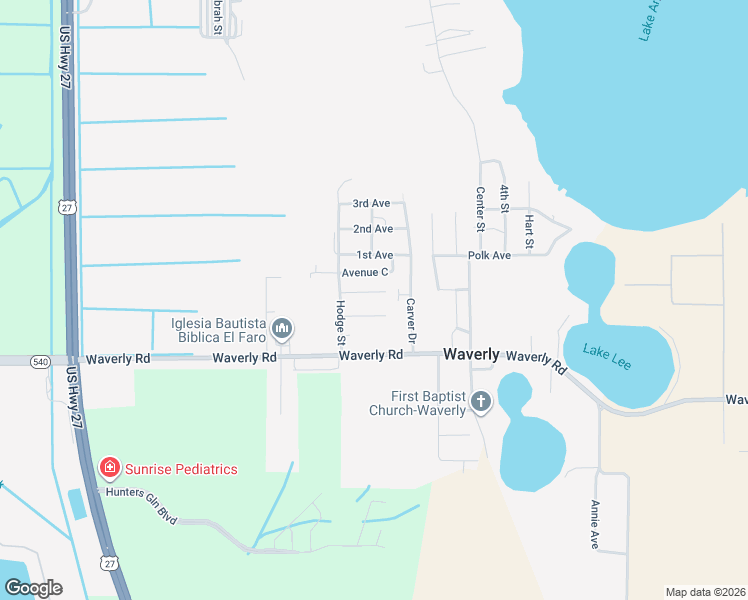 map of restaurants, bars, coffee shops, grocery stores, and more near 371 Avenue B in Waverly