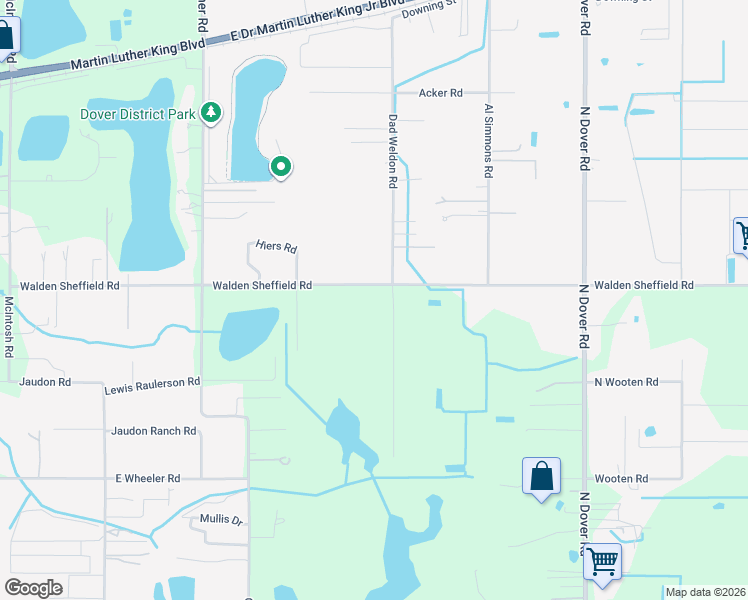 map of restaurants, bars, coffee shops, grocery stores, and more near 13717 Walden Sheffield Road in Dover