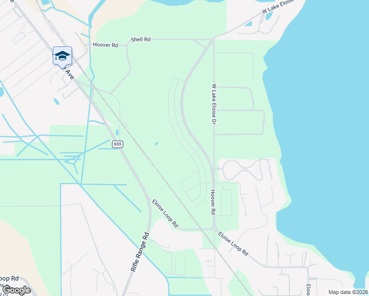 map of restaurants, bars, coffee shops, grocery stores, and more near 4601 West Lake Eloise Drive in Winter Haven