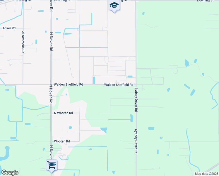 map of restaurants, bars, coffee shops, grocery stores, and more near 14609 Walden Sheffield Road in Dover