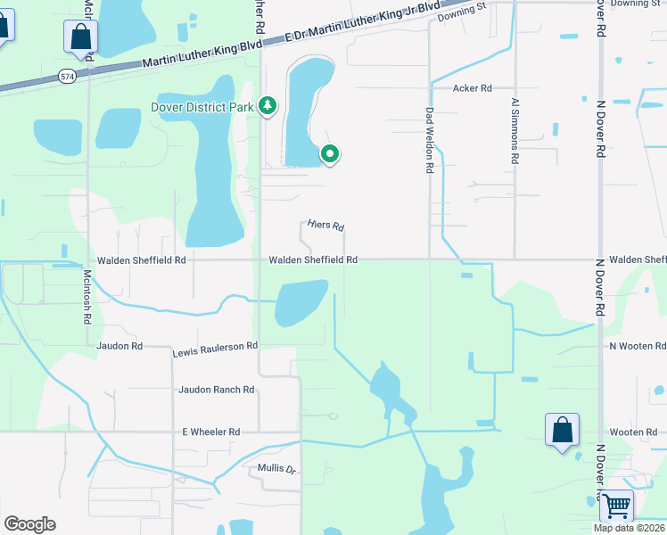 map of restaurants, bars, coffee shops, grocery stores, and more near 13519 Walden Sheffield Road in Dover