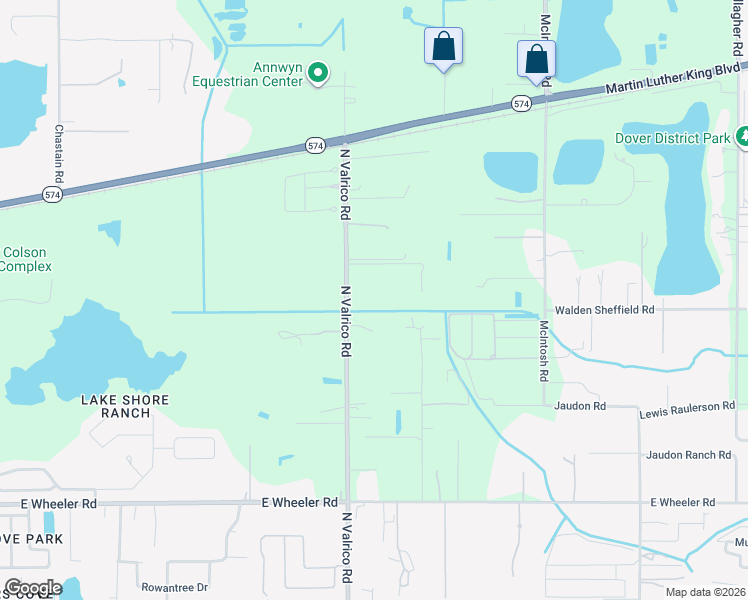 map of restaurants, bars, coffee shops, grocery stores, and more near 1723 Fats Lane in Seffner