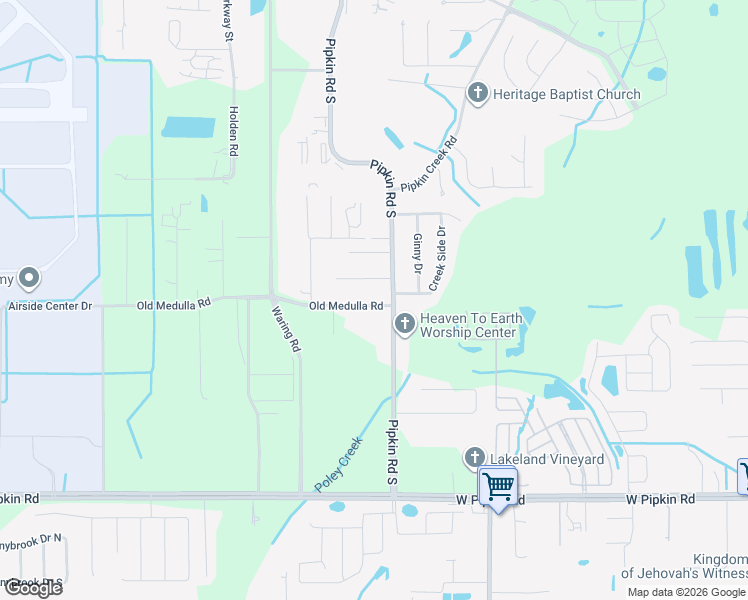 map of restaurants, bars, coffee shops, grocery stores, and more near 2406 Futch Road in Lakeland