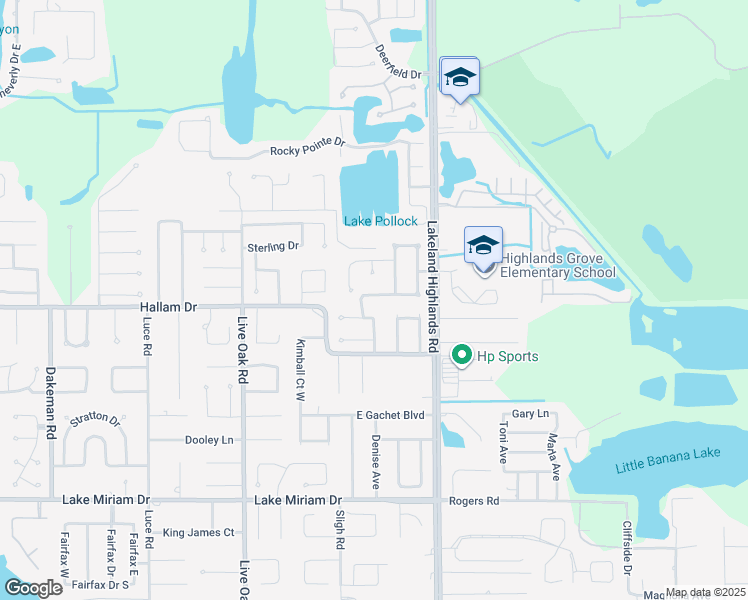 map of restaurants, bars, coffee shops, grocery stores, and more near 2028 Dunbarton Way in Lakeland