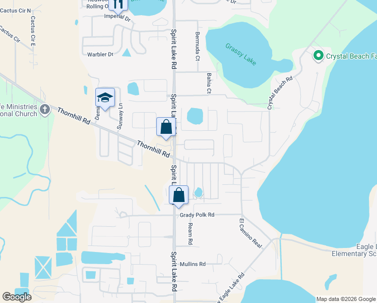 map of restaurants, bars, coffee shops, grocery stores, and more near 183 Osprey Heights Drive in Winter Haven