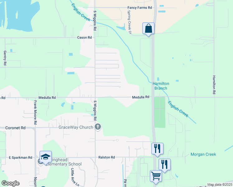 map of restaurants, bars, coffee shops, grocery stores, and more near 3540 Medulla Road in Plant City