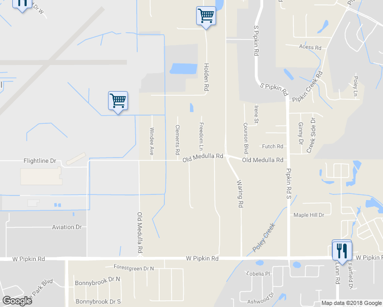 map of restaurants, bars, coffee shops, grocery stores, and more near 2723 Old Medulla Road in Lakeland