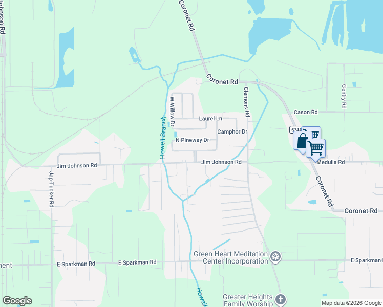 map of restaurants, bars, coffee shops, grocery stores, and more near 3003 South Pineway Drive in Plant City