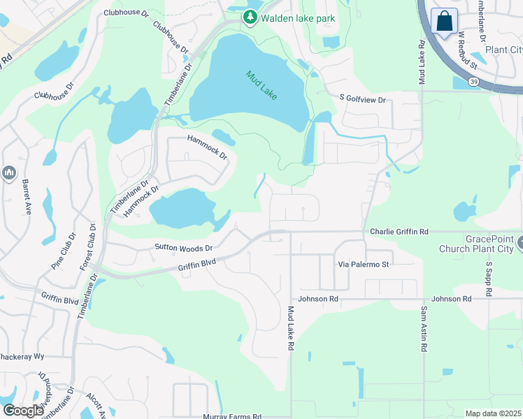 map of restaurants, bars, coffee shops, grocery stores, and more near 2809 Spring Meadow Drive in Plant City