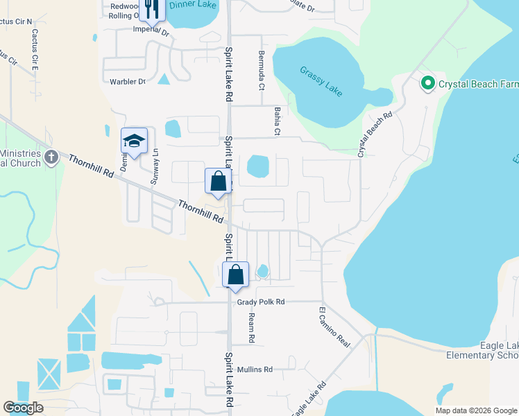 map of restaurants, bars, coffee shops, grocery stores, and more near 183 Osprey Heights Drive in Winter Haven