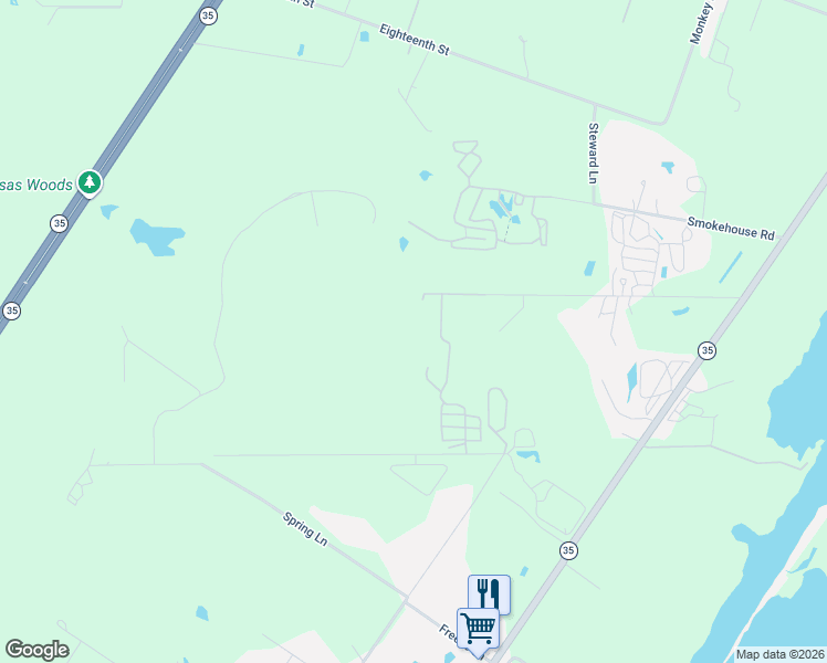 map of restaurants, bars, coffee shops, grocery stores, and more near 130R1 Lamar Drive in Rockport