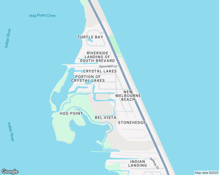 map of restaurants, bars, coffee shops, grocery stores, and more near 250 Atlantic Drive in Melbourne Beach