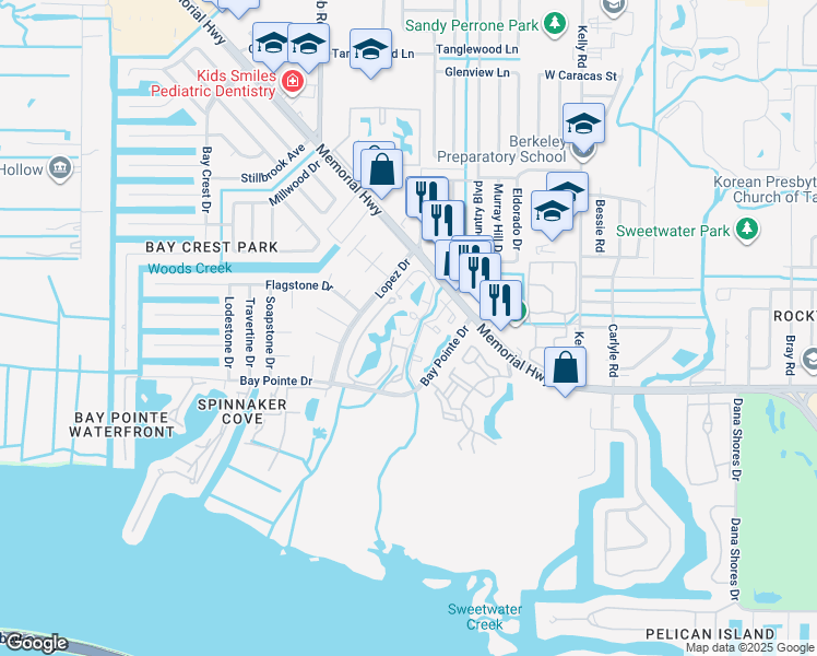 map of restaurants, bars, coffee shops, grocery stores, and more near 1608 Savannah Trace Circle in Town 'n' Country