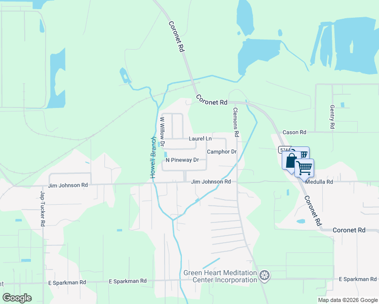 map of restaurants, bars, coffee shops, grocery stores, and more near 3009 South Willow Drive in Plant City
