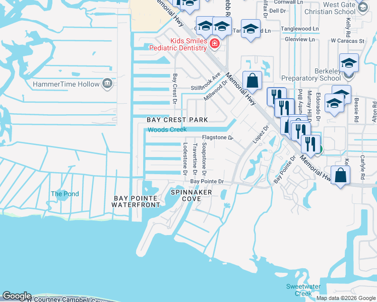 map of restaurants, bars, coffee shops, grocery stores, and more near 4719 Lodestone Drive in Tampa