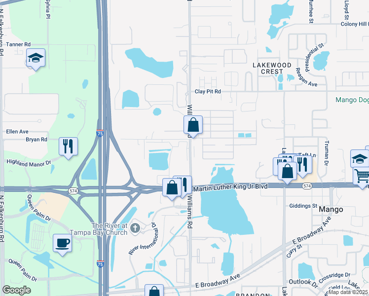 map of restaurants, bars, coffee shops, grocery stores, and more near 10810 Caladesi Avenue in Tampa