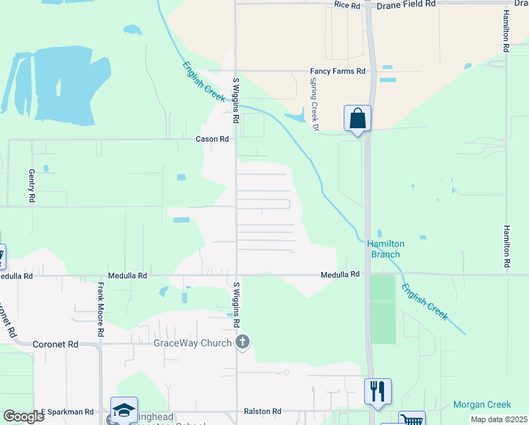 map of restaurants, bars, coffee shops, grocery stores, and more near 3413 Wiggins Acres Lane in Plant City
