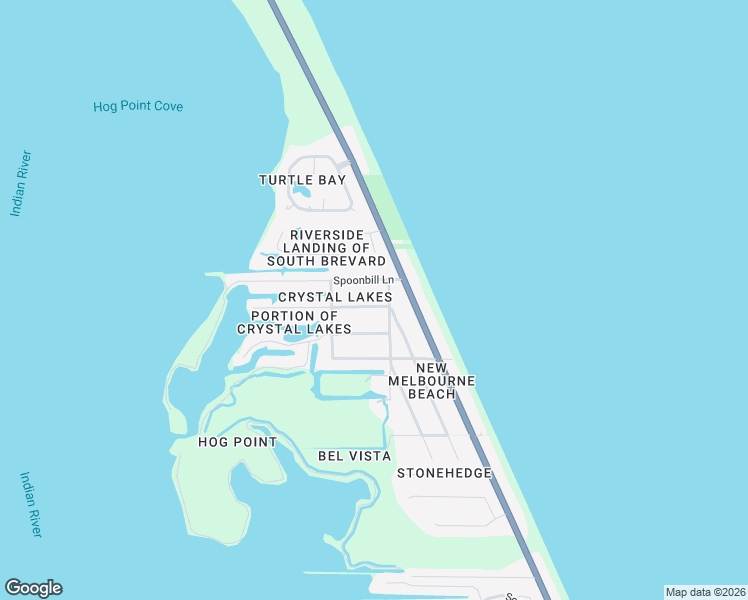 map of restaurants, bars, coffee shops, grocery stores, and more near 5025 Malabar Boulevard in Melbourne Beach