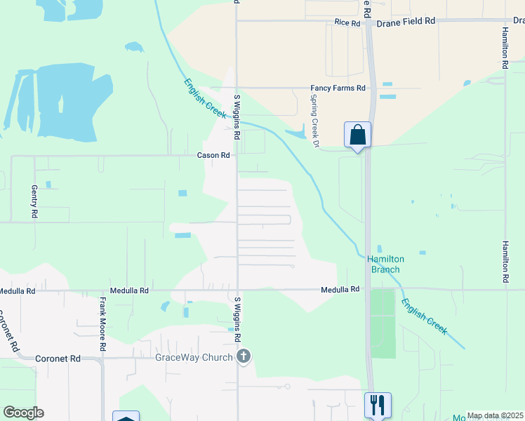 map of restaurants, bars, coffee shops, grocery stores, and more near 3413 Wiggins Acres Lane in Plant City