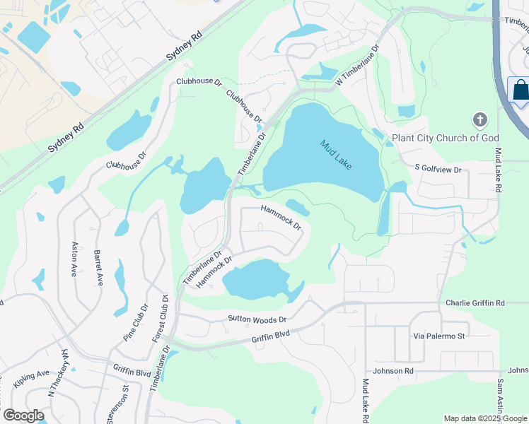 map of restaurants, bars, coffee shops, grocery stores, and more near 2829 Hammock Drive in Plant City
