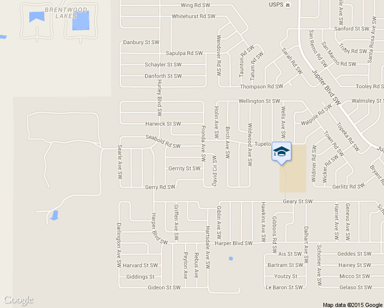 map of restaurants, bars, coffee shops, grocery stores, and more near 1229 Haulover Road Southwest in Palm Bay