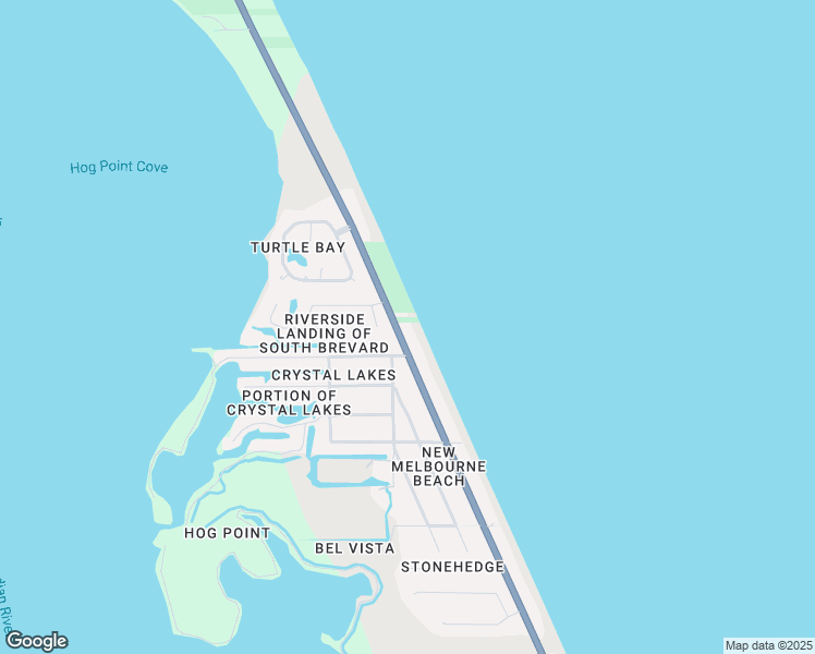 map of restaurants, bars, coffee shops, grocery stores, and more near 4967 South Highway A1A in Melbourne Beach