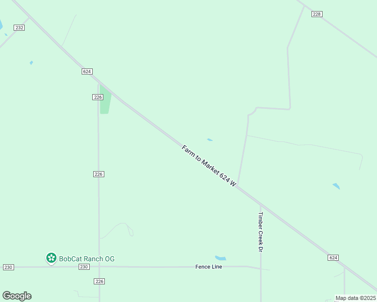map of restaurants, bars, coffee shops, grocery stores, and more near Farm to Market 624 West in Orange Grove
