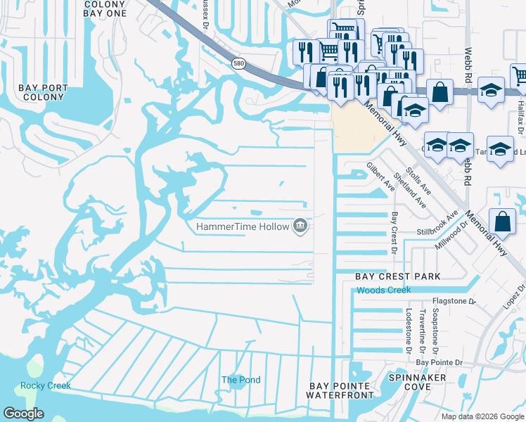map of restaurants, bars, coffee shops, grocery stores, and more near 4868 Troydale Road in Tampa